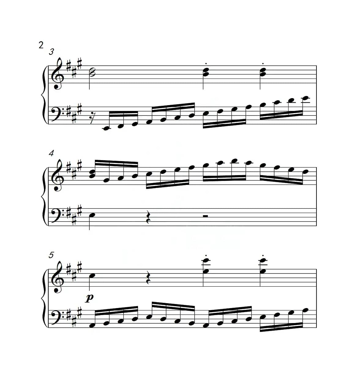 第四级A组 练习曲（中国音乐学院钢琴考级作品1~6级）