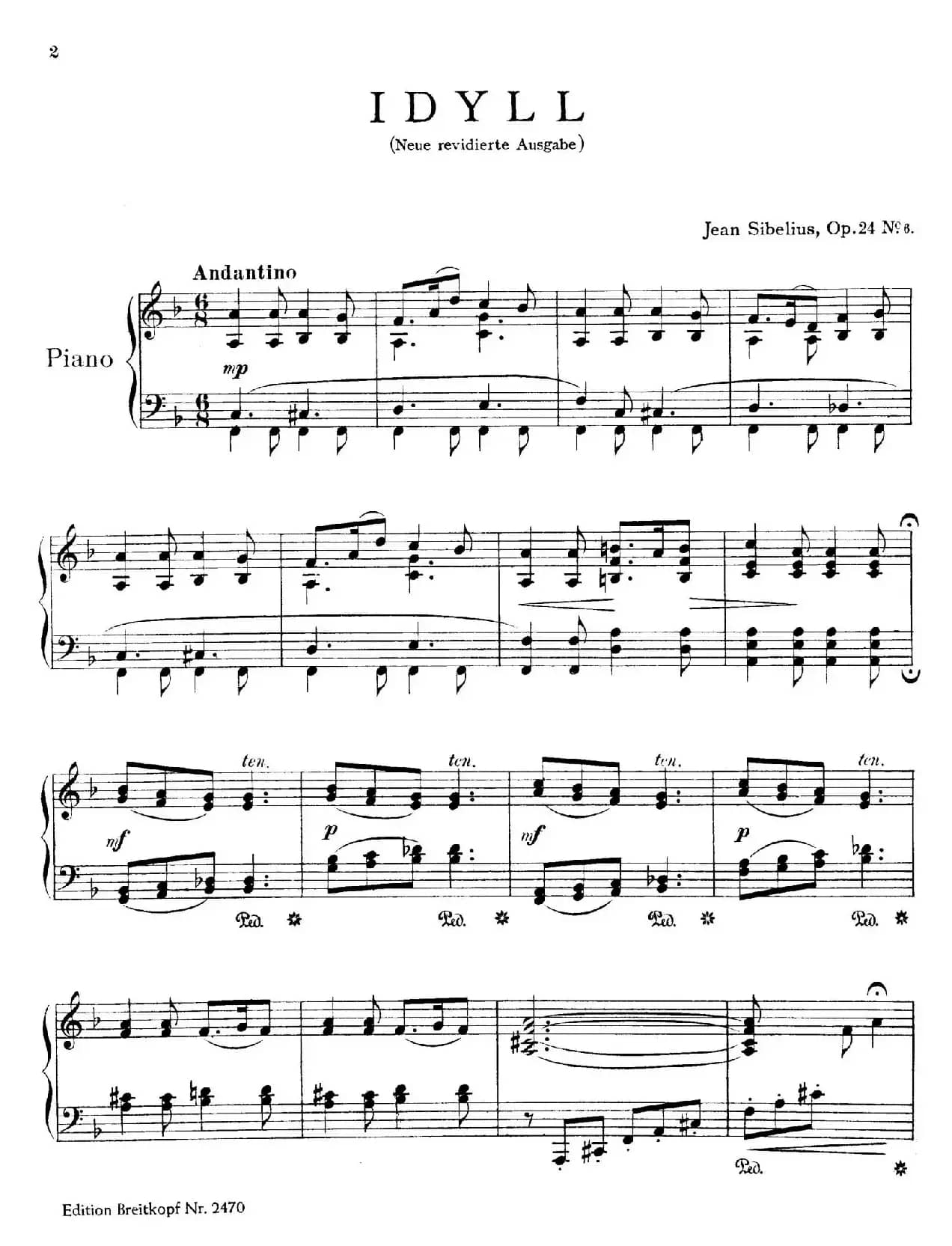 10 Pieces Op.24（10首钢琴小品 No.6）