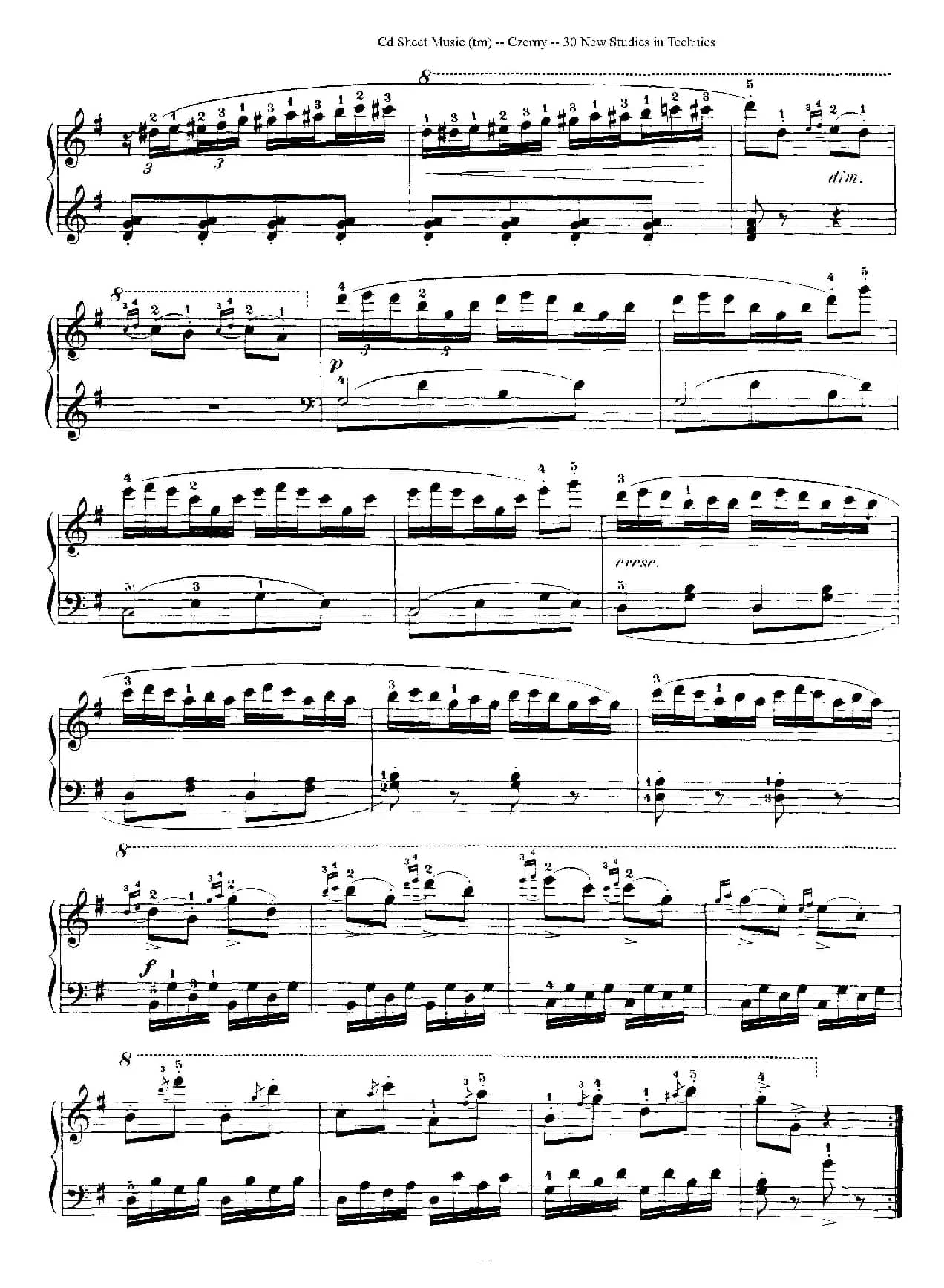 Czerny - 30 New Studies - 17（车尔尼Op849 - 30首练习曲）