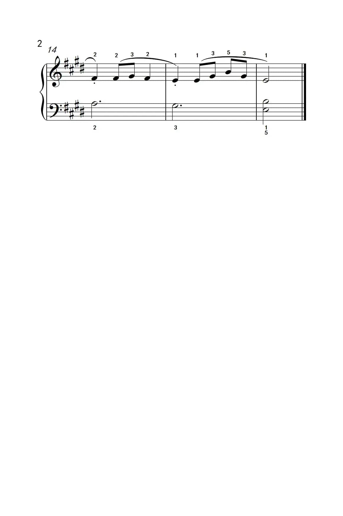 农民舞曲（约翰·汤普森 成人钢琴教程 第一册）