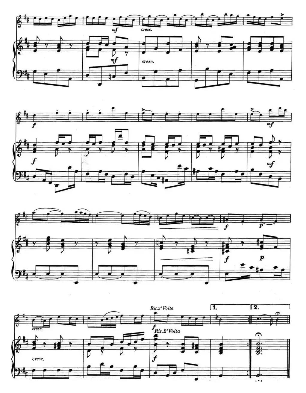 Minuet and Badinerie（Suite No.2 in B minor BWV 1067）（小提琴+钢琴伴奏）