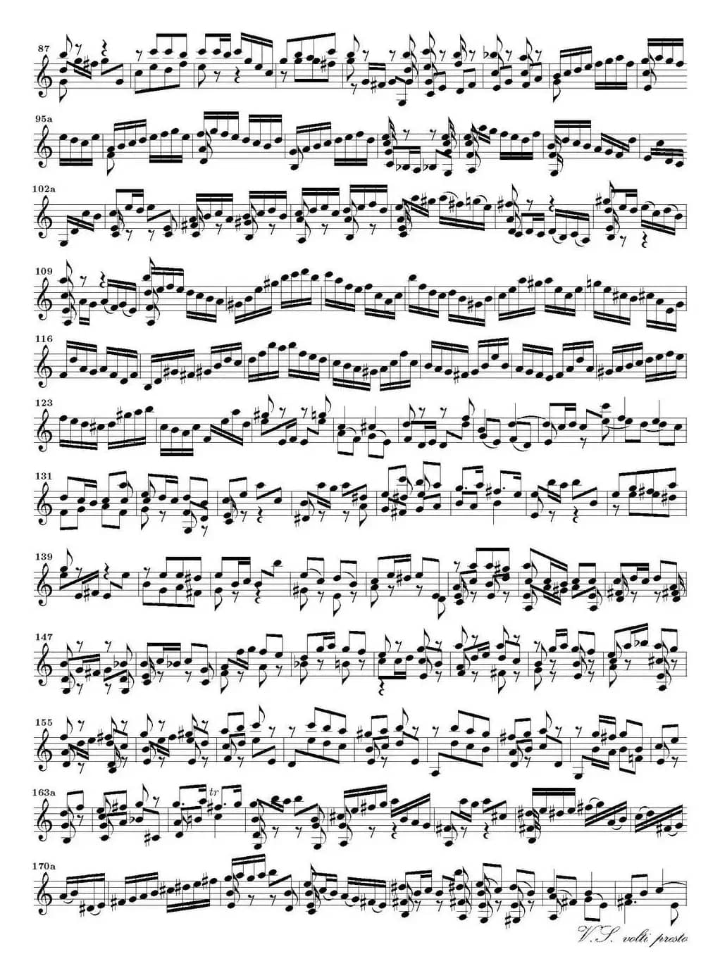 Bach Sonata BWV1003（无伴奏小提琴组曲）