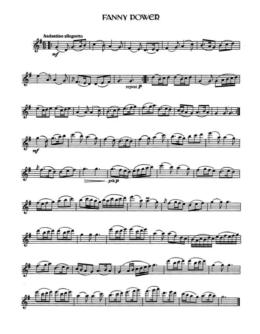 Fanny Power （爱尔兰曲调）