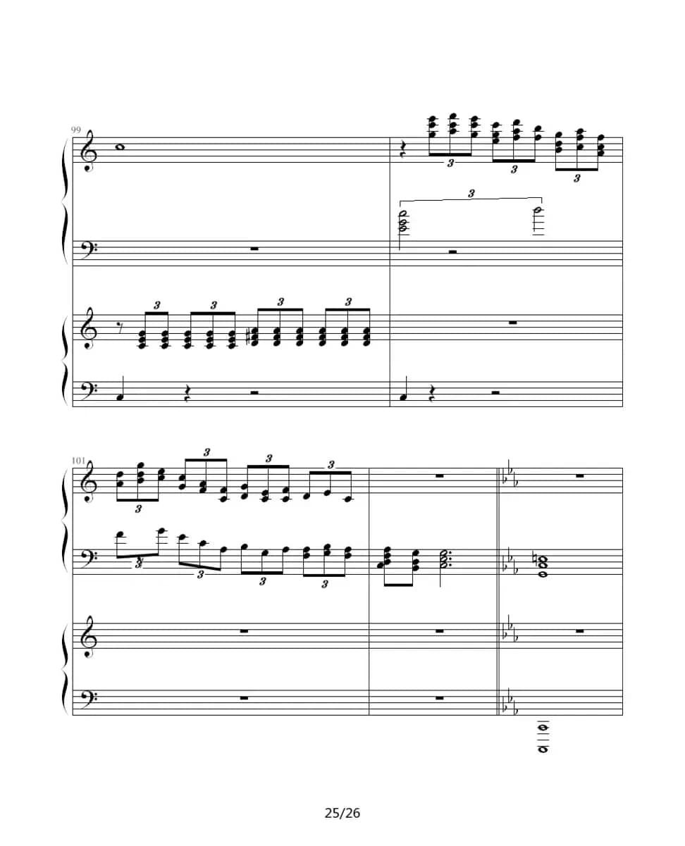 ココロの音（双钢琴）