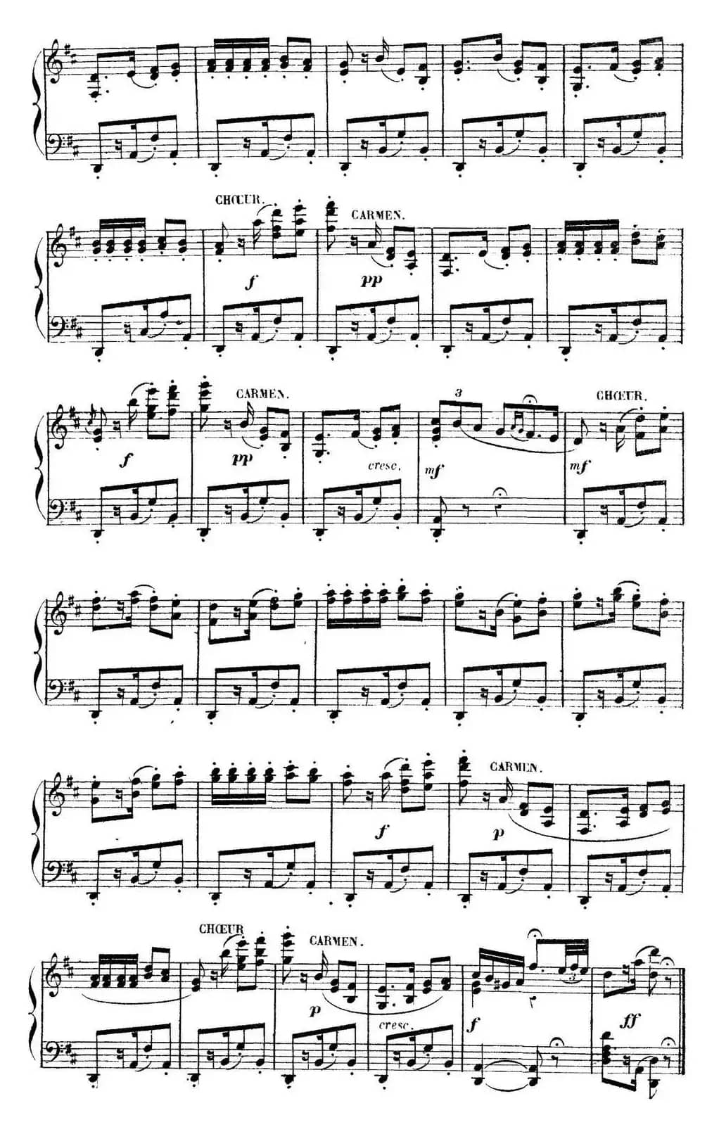 Carmen for Solo Piano（卡门全剧钢琴独奏版）（No.5）