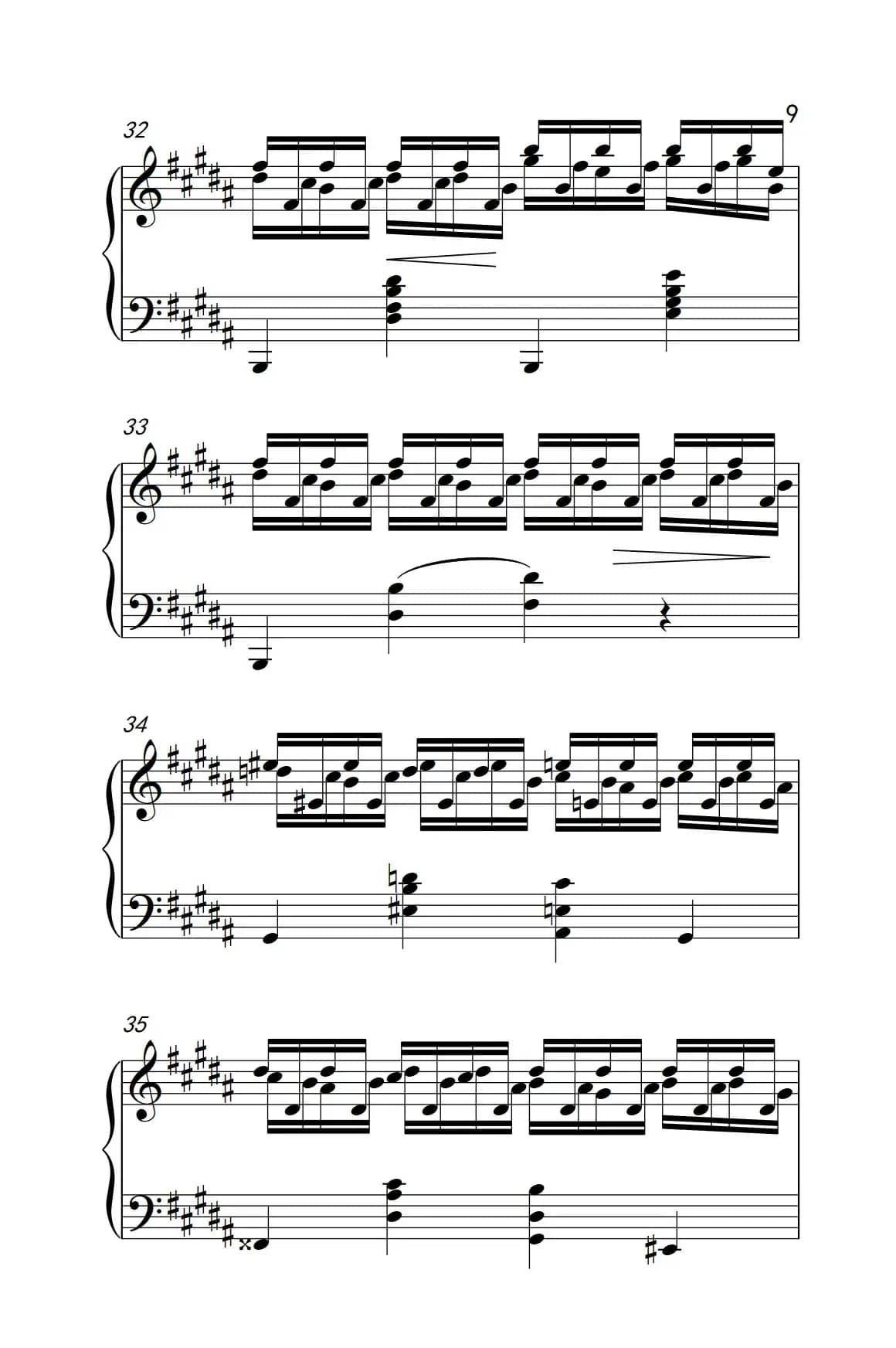 莫什科夫斯基 钢琴练习曲（第十五首）