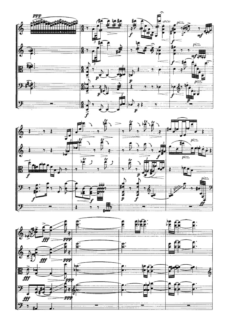 午夜的向日葵（弦乐五重奏）