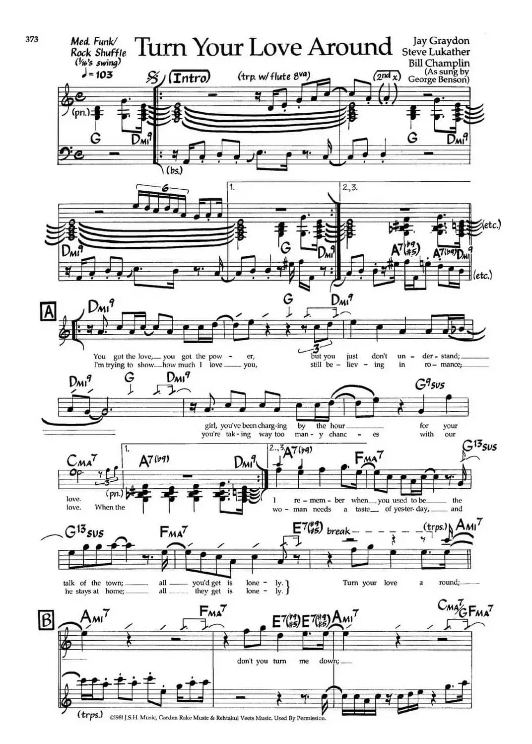 Yurn Your Love Around（爵士钢琴曲）