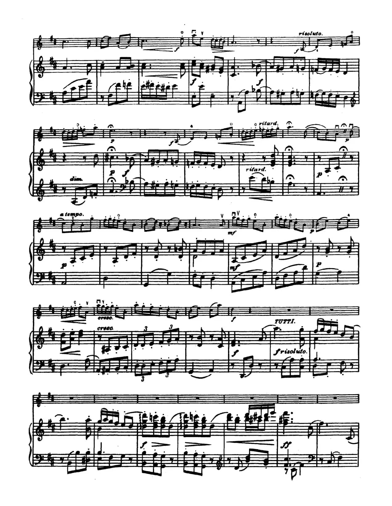 D大调学生协奏曲（塞茨作品第14号）