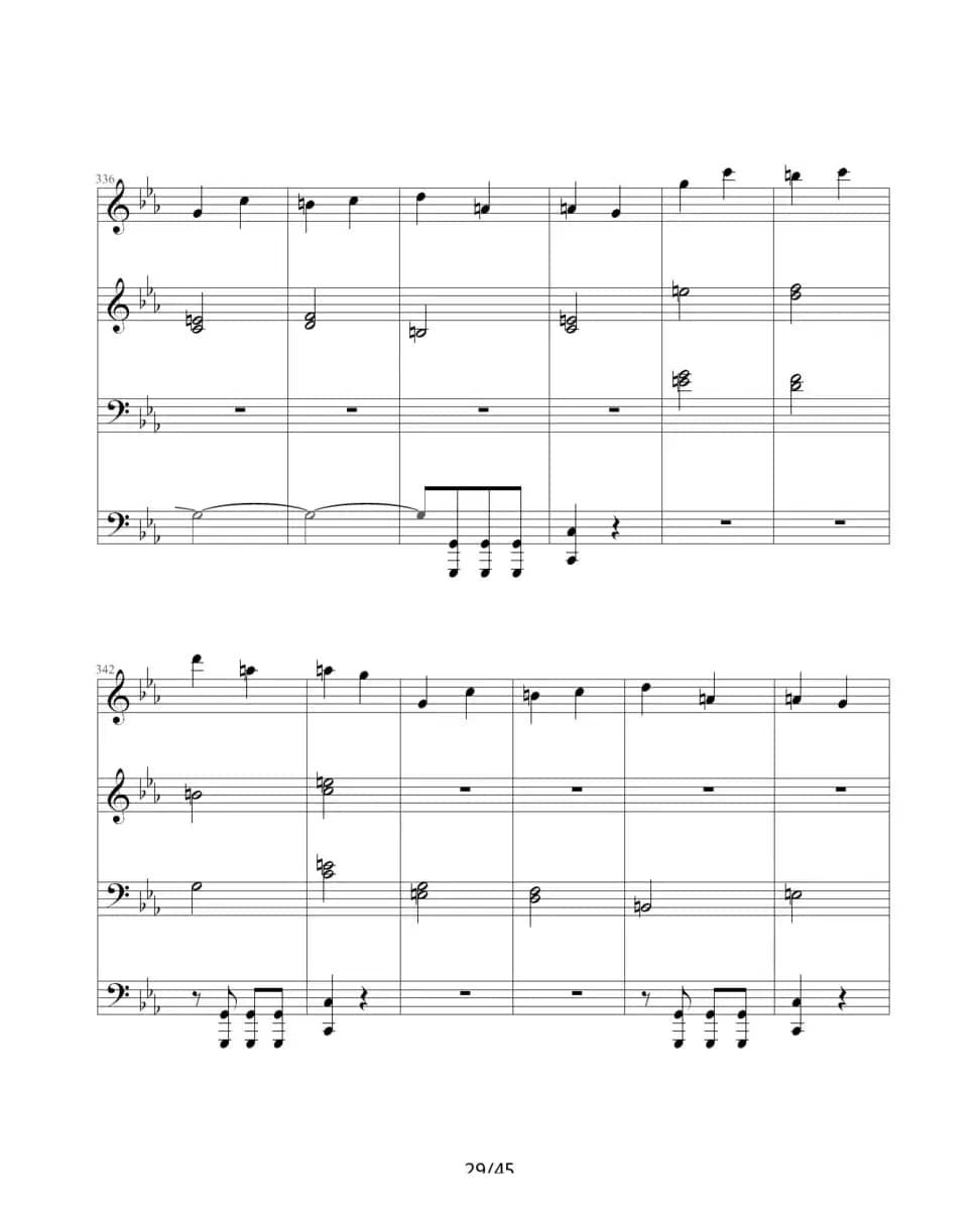 命运交响曲（四手联弹）