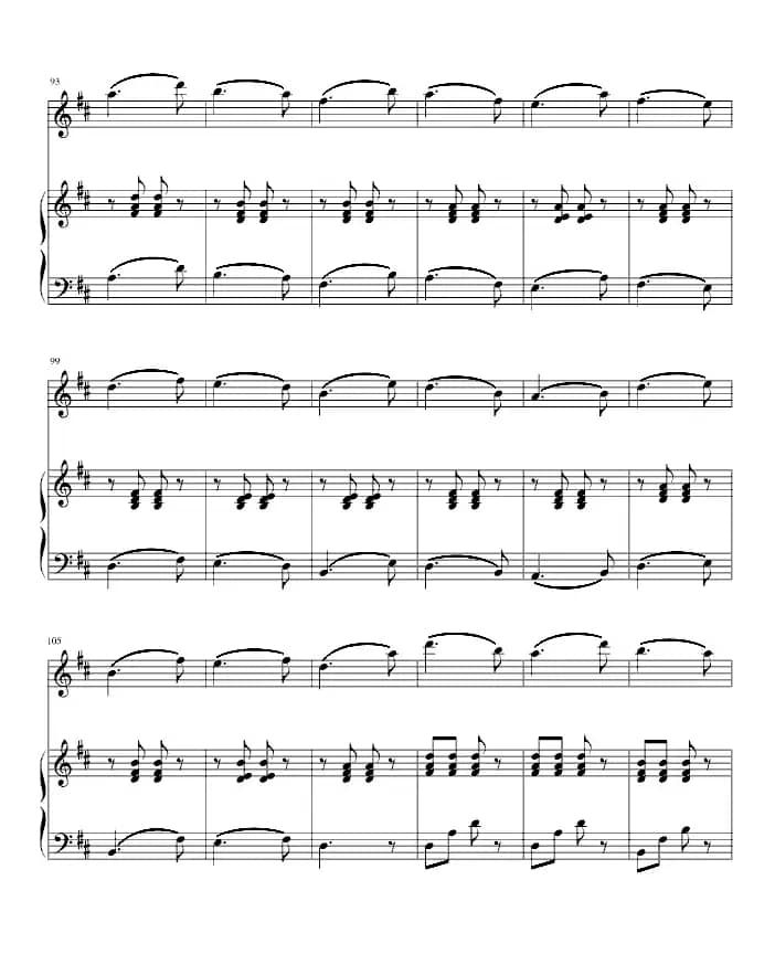 渔舟唱晚（笛+钢琴）