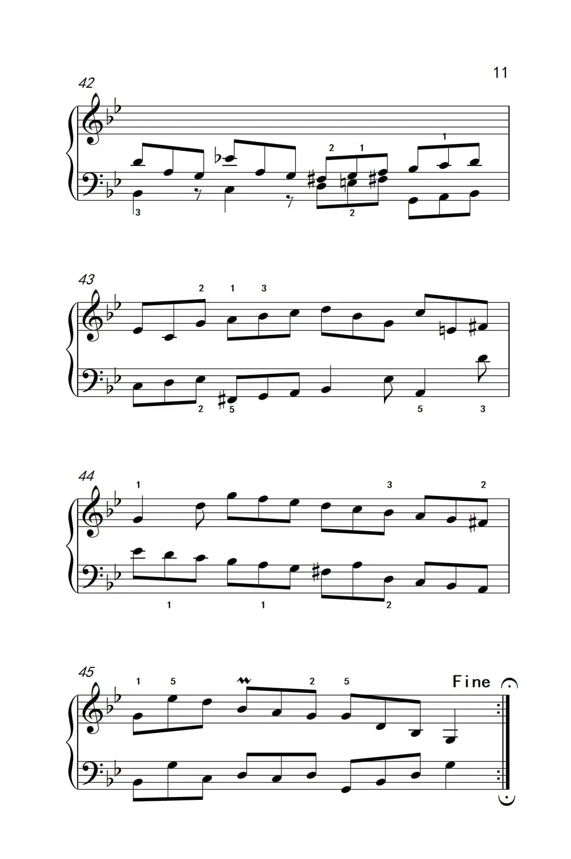 第九级1.吉格舞曲 选自《英国组曲》第三套（中央音乐学院 钢琴（业余）考级教程 7-9级）