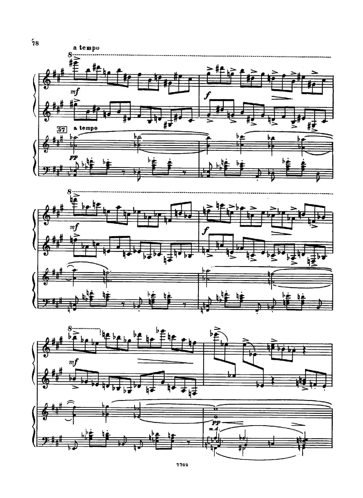 升f小调第一钢琴协奏曲 Op.1（双钢琴版）