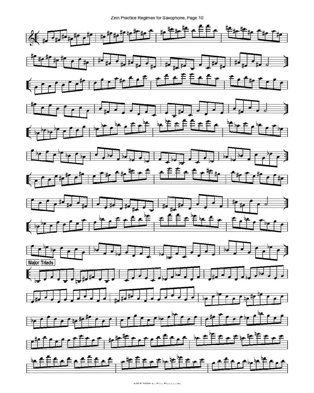 ZinnRegimenSax2009练习曲