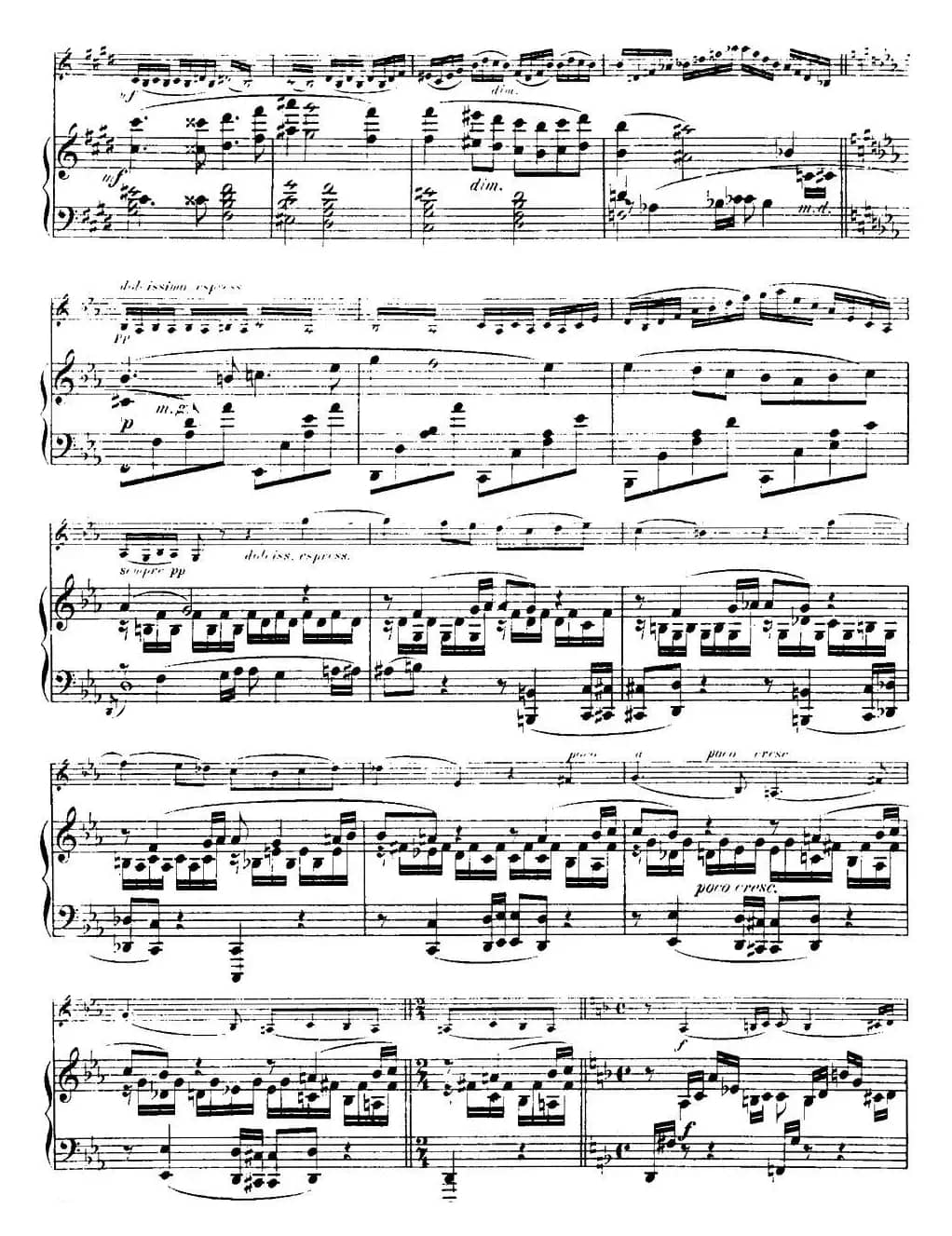 法朗克《A大调小提琴奏鸣曲》（II）（小提琴+钢琴伴奏）