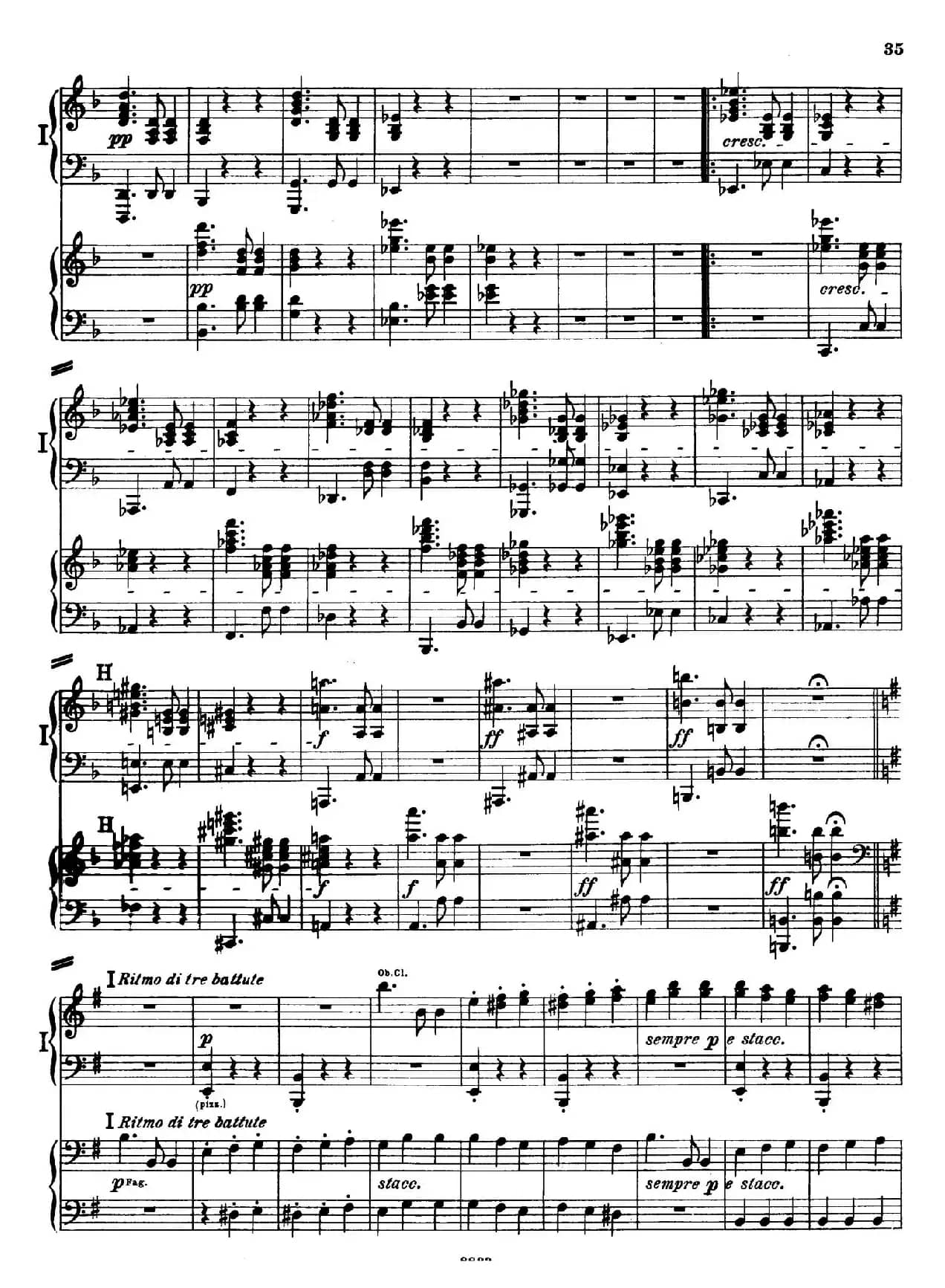 d小调第九交响曲 Op.125（双钢琴P33——42）