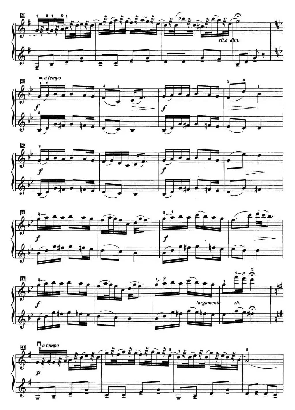 初级小提琴二重奏：幽默曲