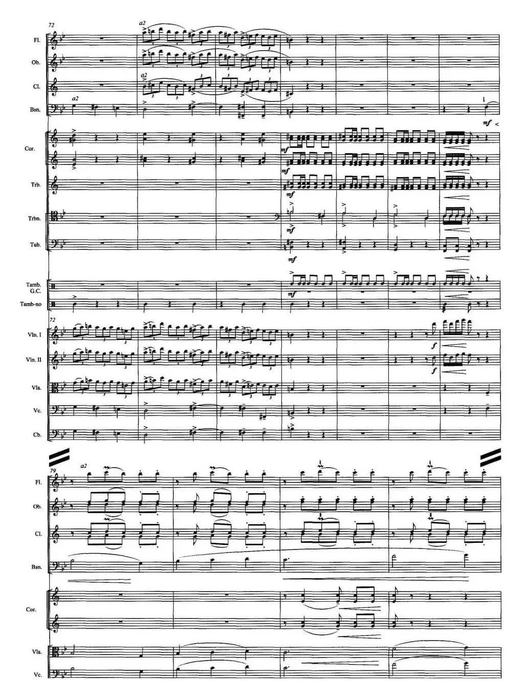 壮美的牧歌（交响音诗、总谱）