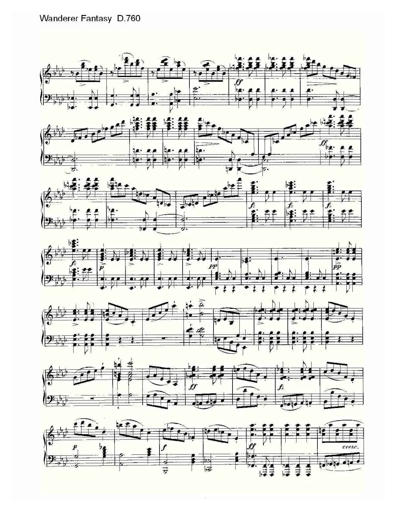 Wanderer Fantasy D.760（幻想的流浪者 D.760）