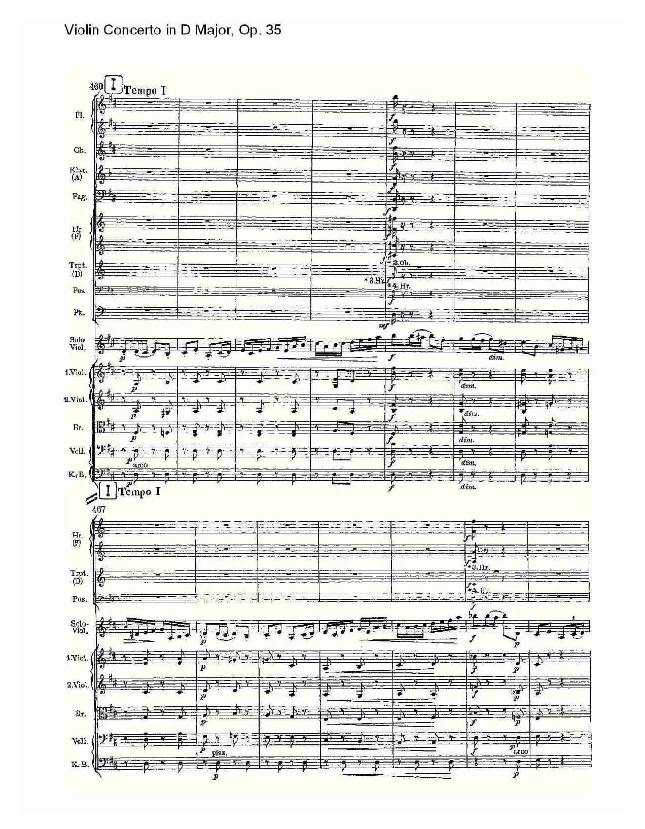 D大调小提琴协奏曲, Op.35第三乐章（一）