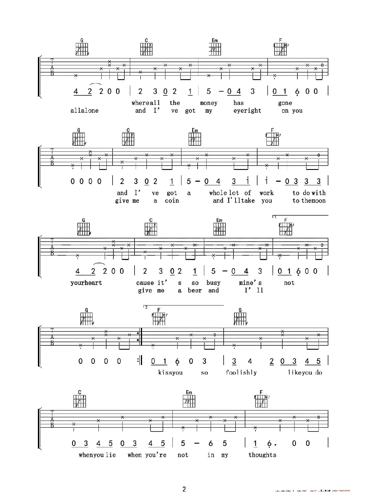 loving strangers（爱德文吉他教室编配版）