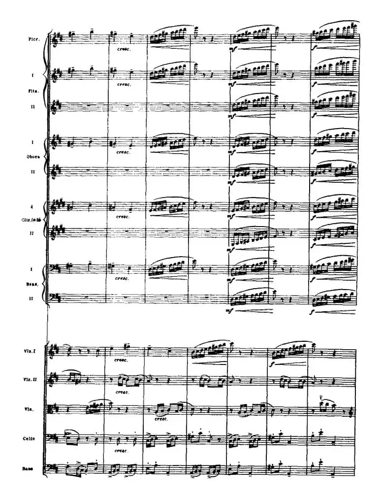 浦塞尔主题变奏与赋格曲（P31-P65）（管弦乐队总谱）