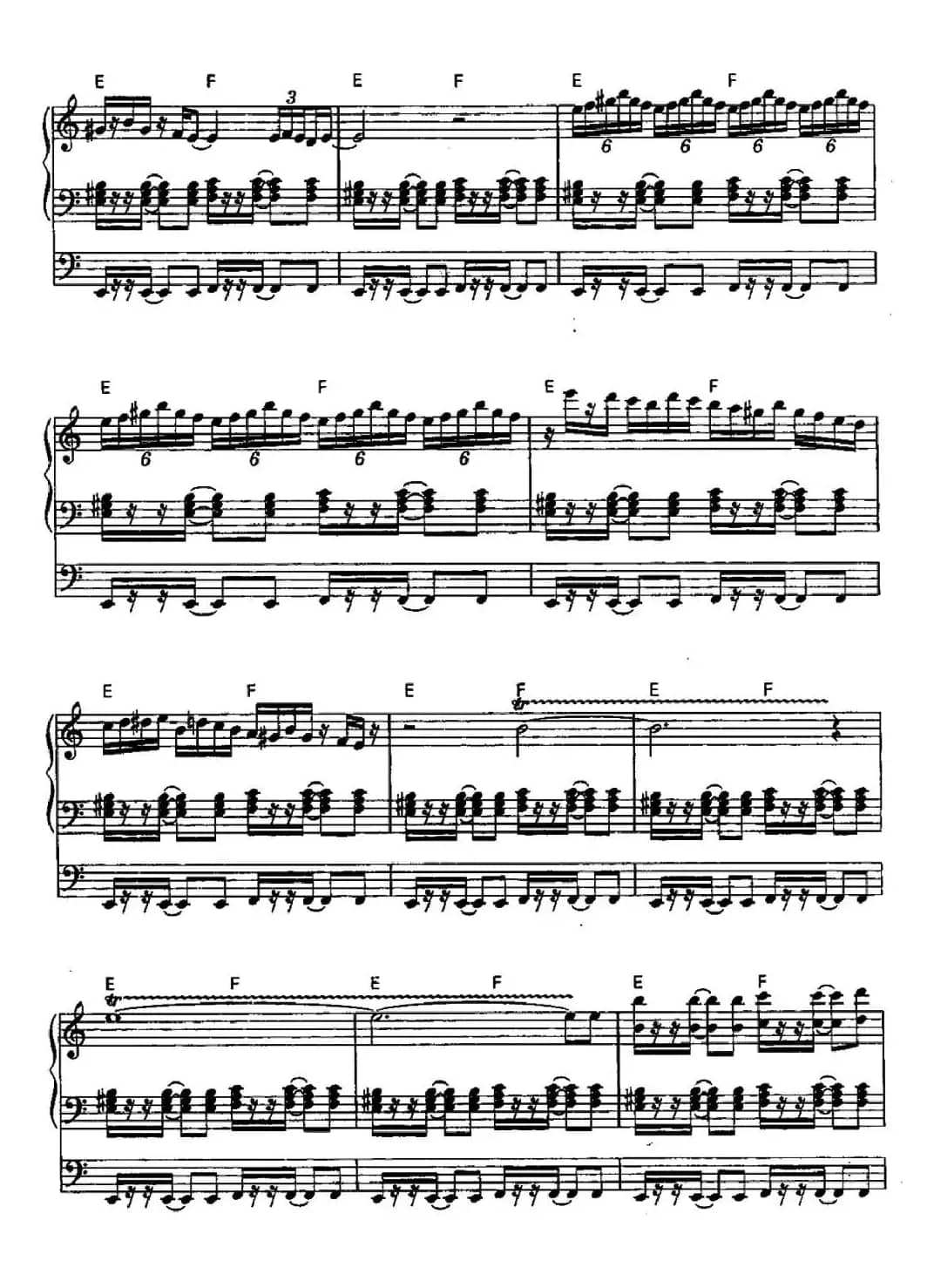 Riberutas（自由）（双排键电子琴谱）