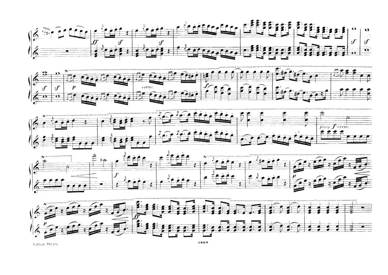 Overture（选自歌剧《奥菲欧与犹丽狄茜》）（四手联弹）