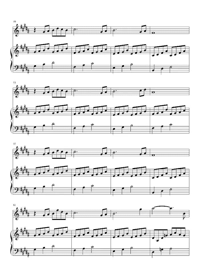 爱的供养（电视剧《宫》主题曲、长笛+钢琴）