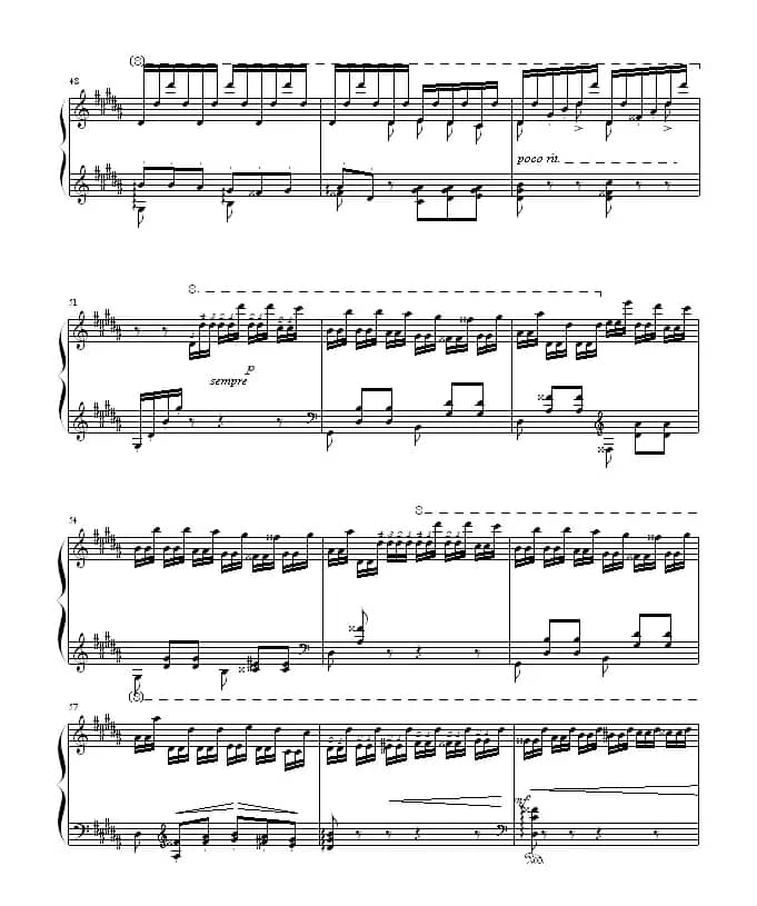 钟（帕格尼尼大练习曲III 、“清代皇帝”制谱版）