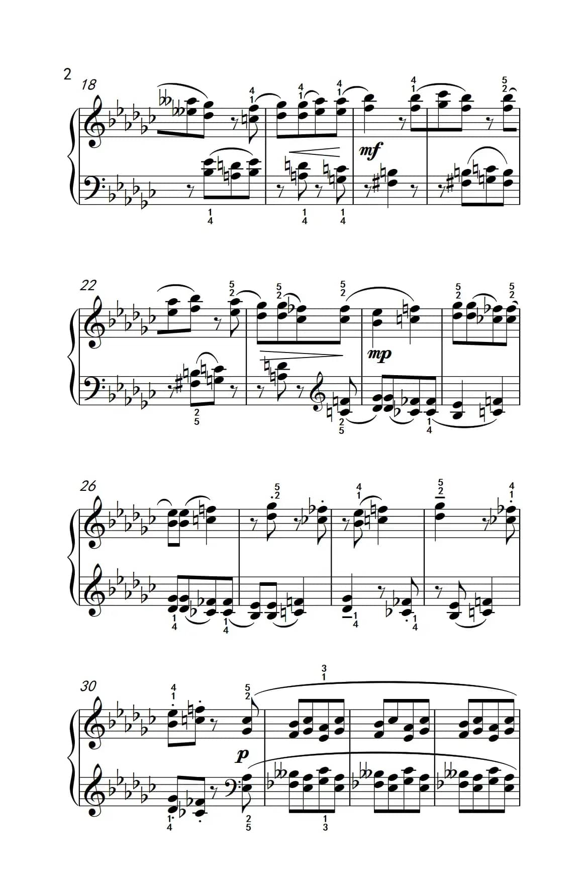 四度音程（巴托克 小宇宙 钢琴教程 5）