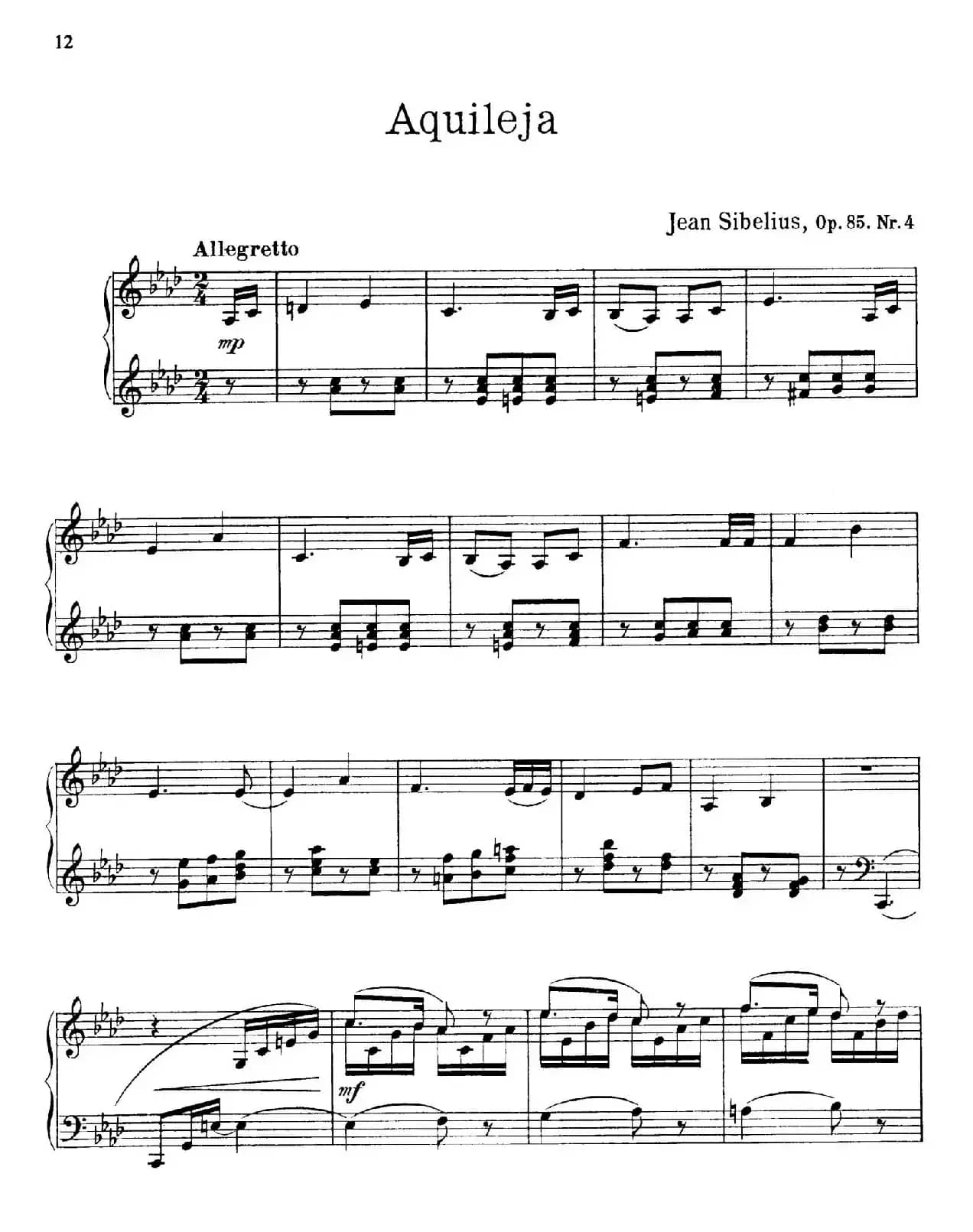 The Flowers（花之组曲）（Op.85.Nr.4）