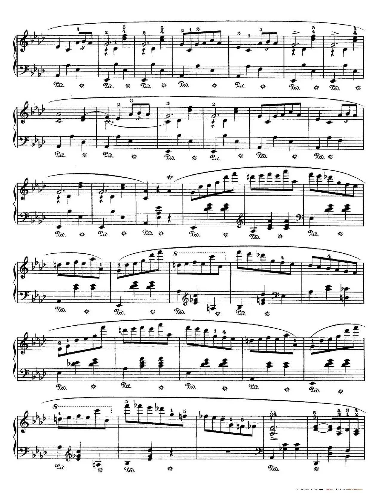 Grande Valse in A-flat Major Op.42(降A大调华丽圆舞曲)