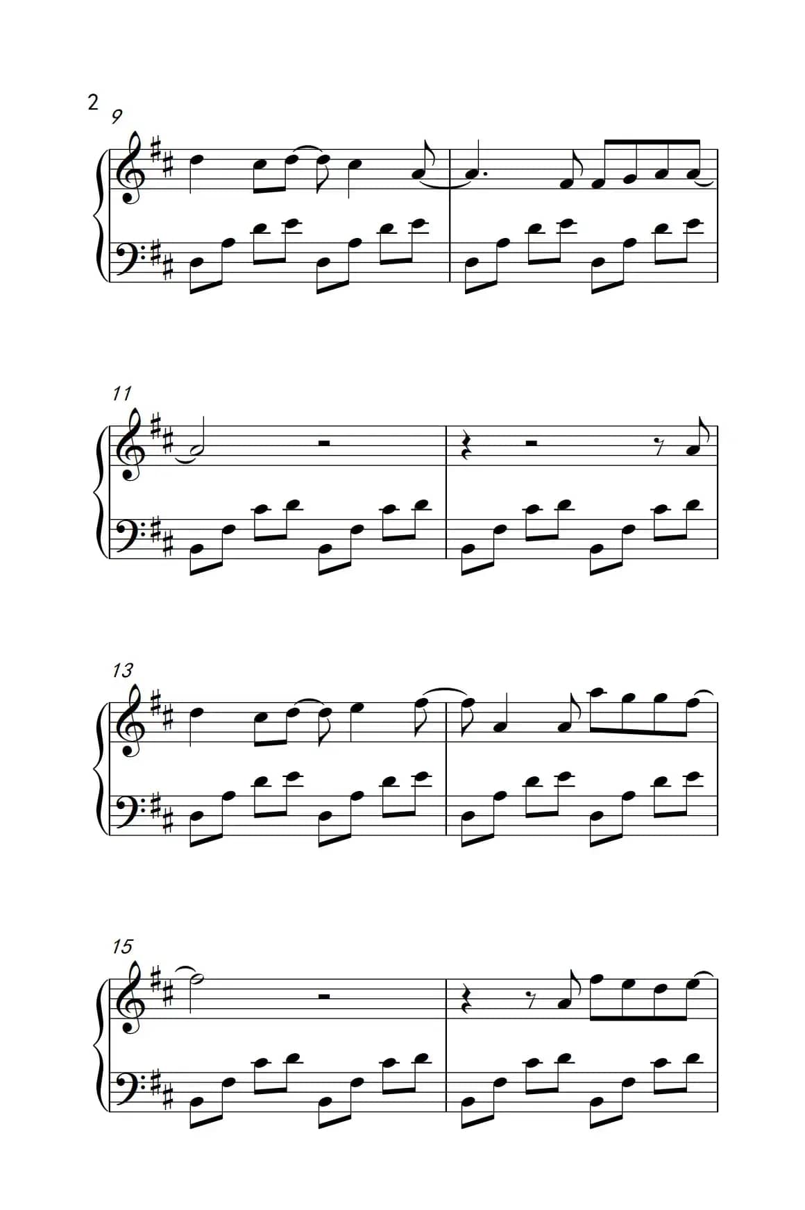 如果的事（《弹吧音教》制谱版本二）