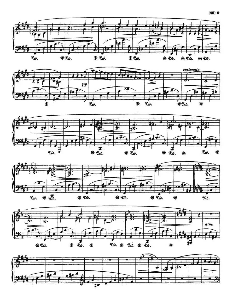 E大调钢琴谐谑曲Op.54(第四号)