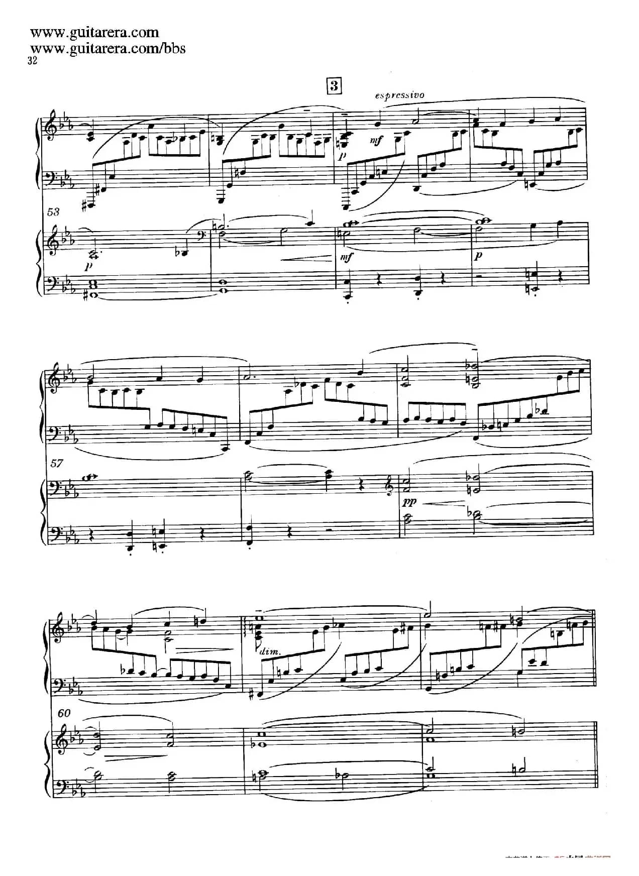 c小调第二钢琴协奏曲 Op.18（双钢琴·第一乐章）