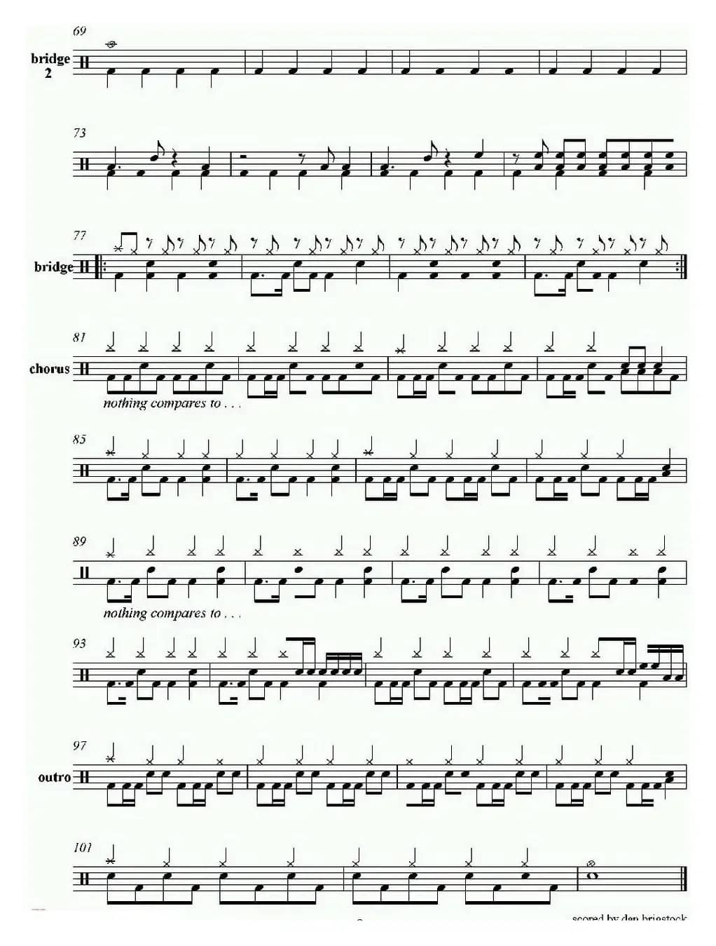 爵士鼓谱：Paramore - Crush Crush Crush