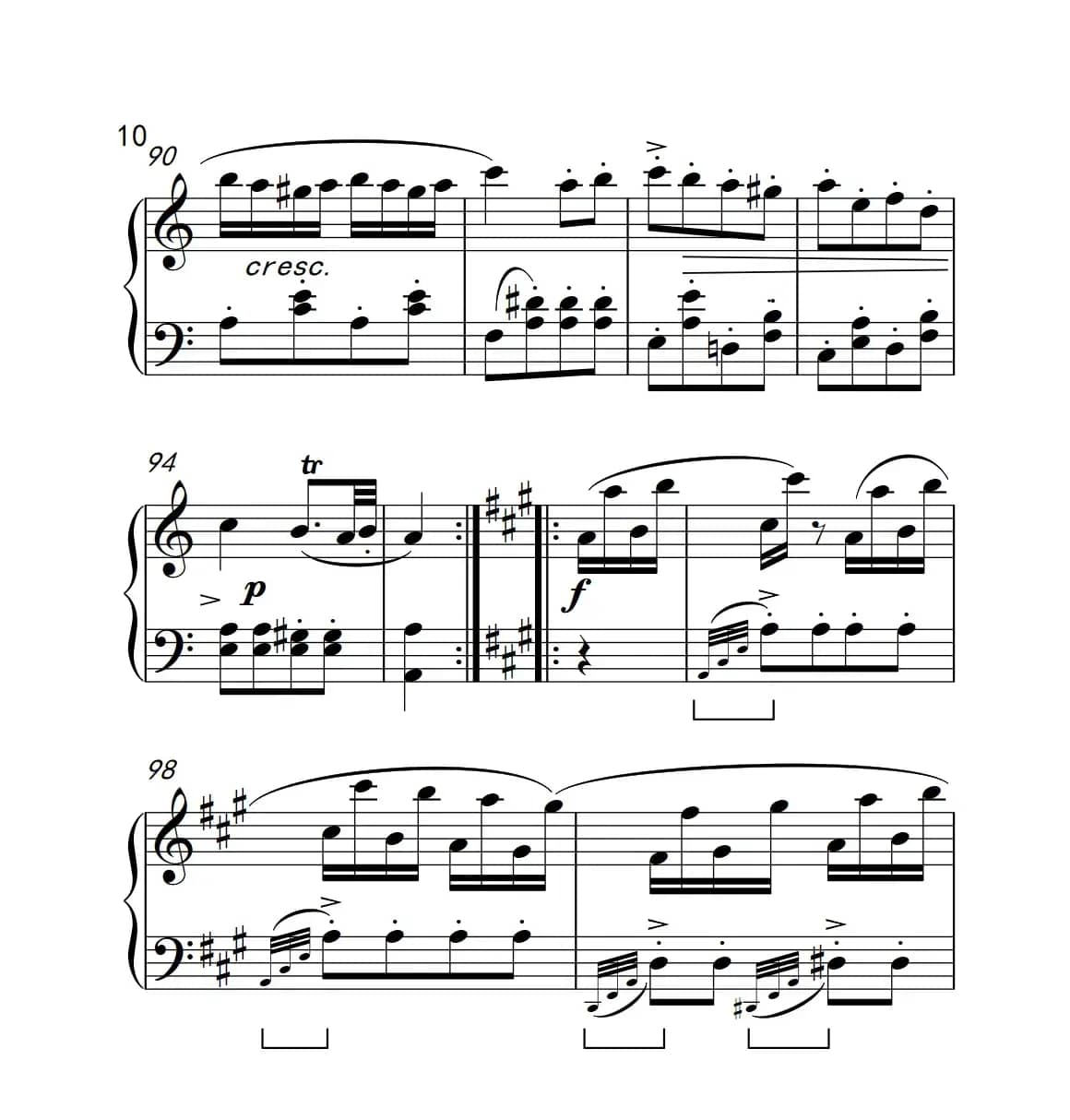 A大调钢琴奏鸣曲（土耳其风格的回旋曲）