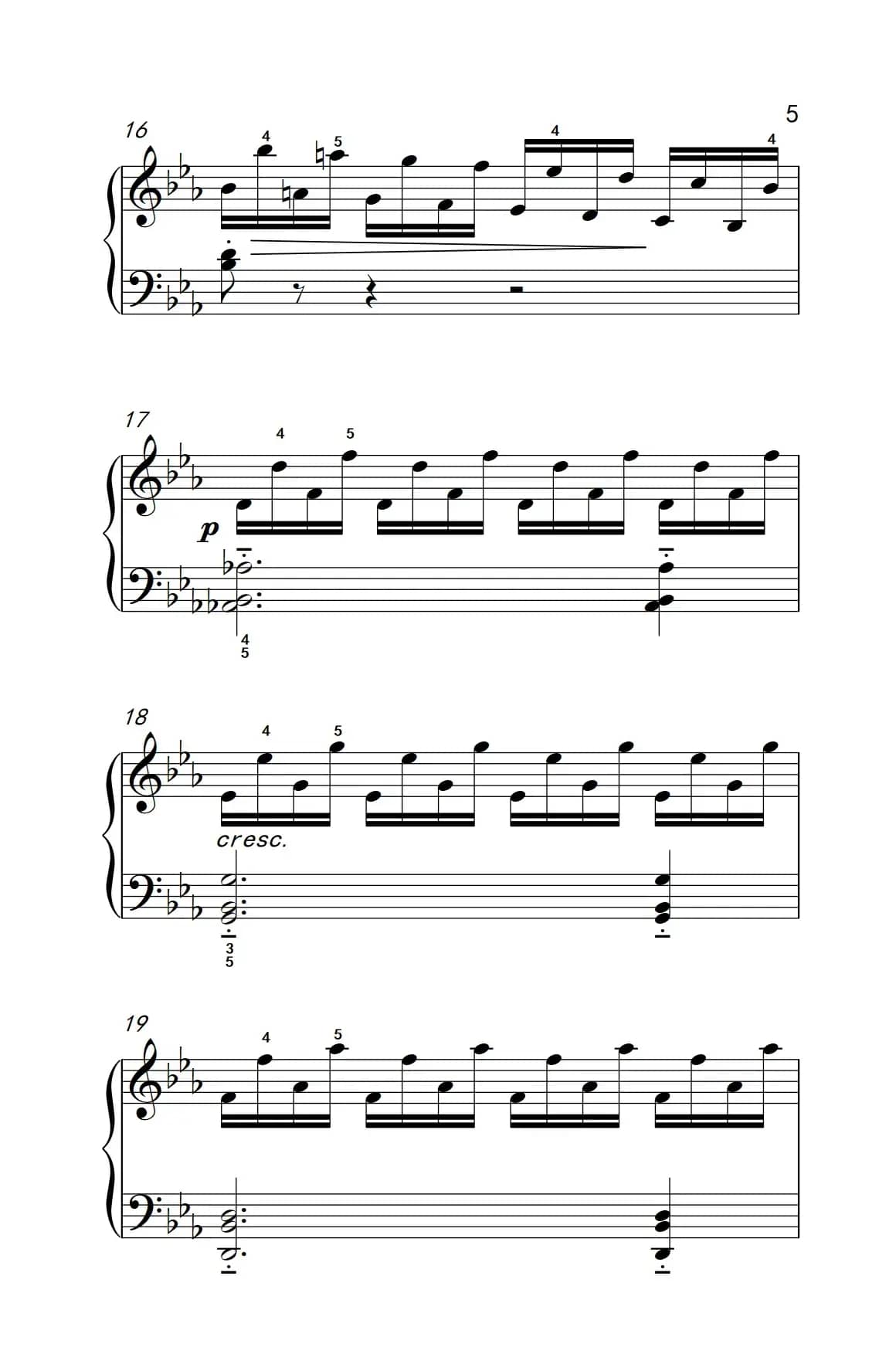 车尔尼钢琴八度练习曲 553（4）