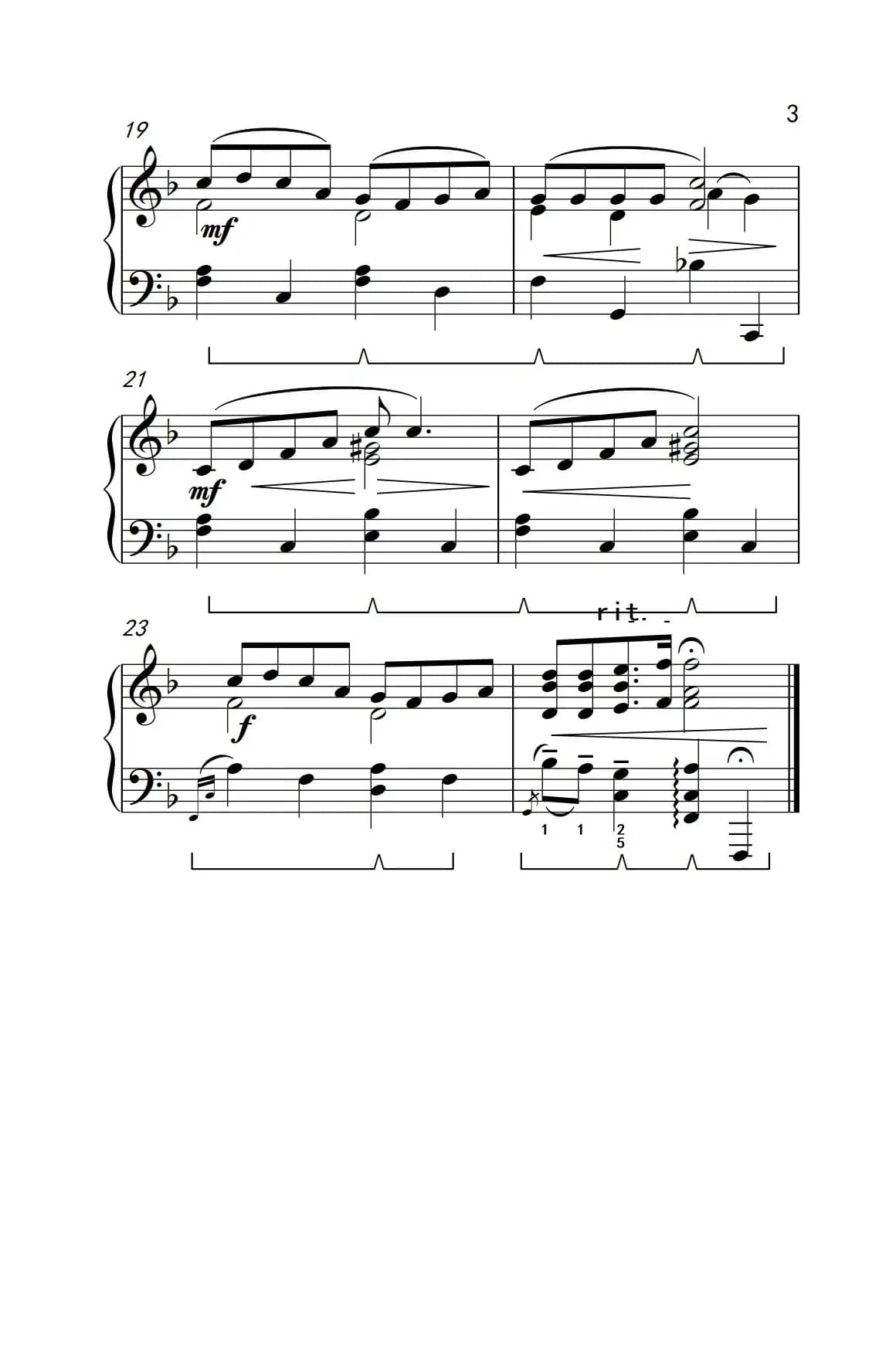 深红的玫瑰（约翰·汤普森 成人钢琴教程 第三册）