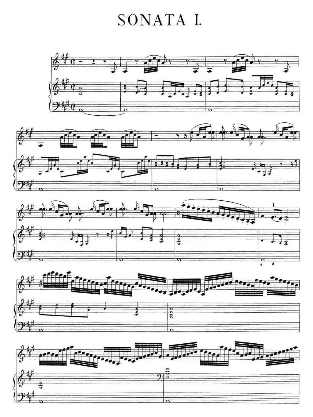 Biber Violin Sonata I（小提琴+钢琴伴奏）