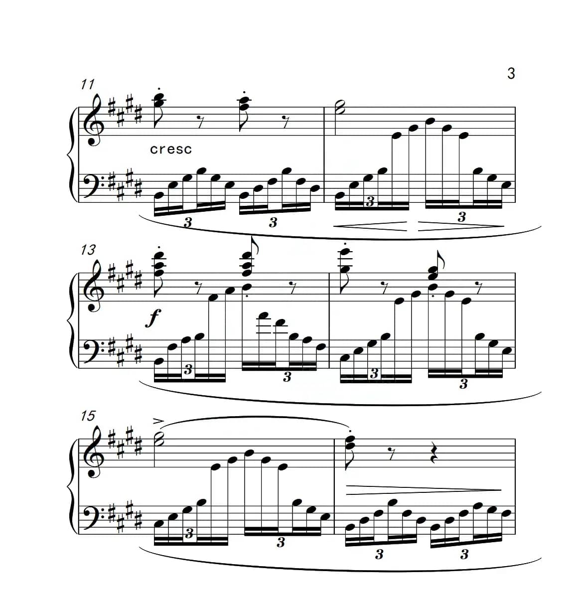 第四级B组 练习曲（中国音乐学院钢琴考级作品1~6级）