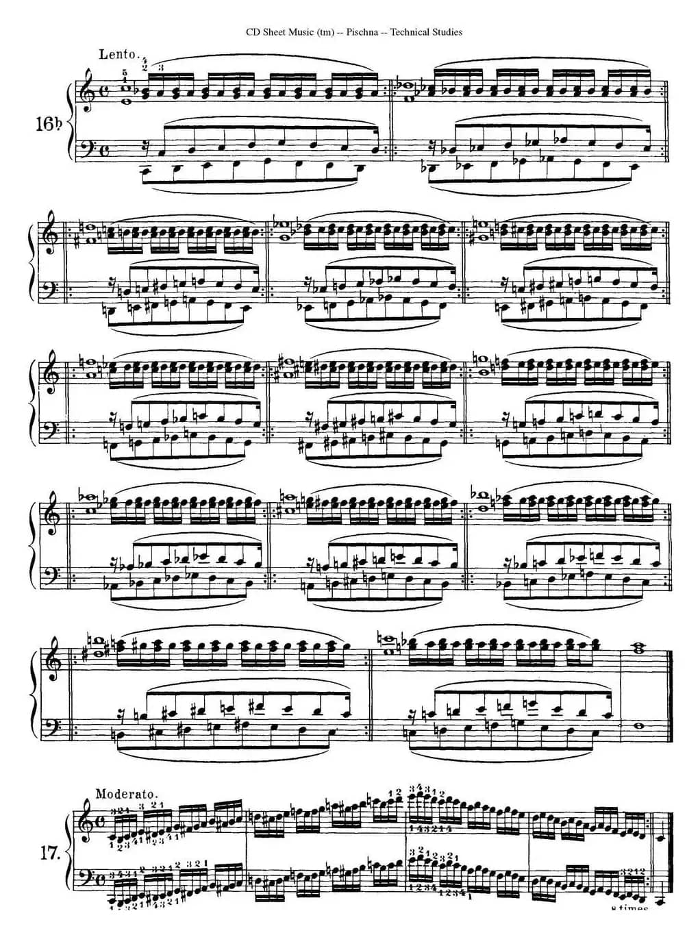 Technical Studies 60 Progressive Exercises(60首钢琴循序渐进练习曲 P31——40)