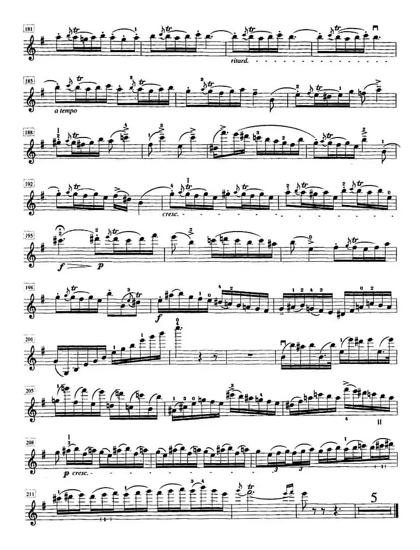 罗德第八协奏曲 E小调（Op.13，No.8） （小提琴分谱）