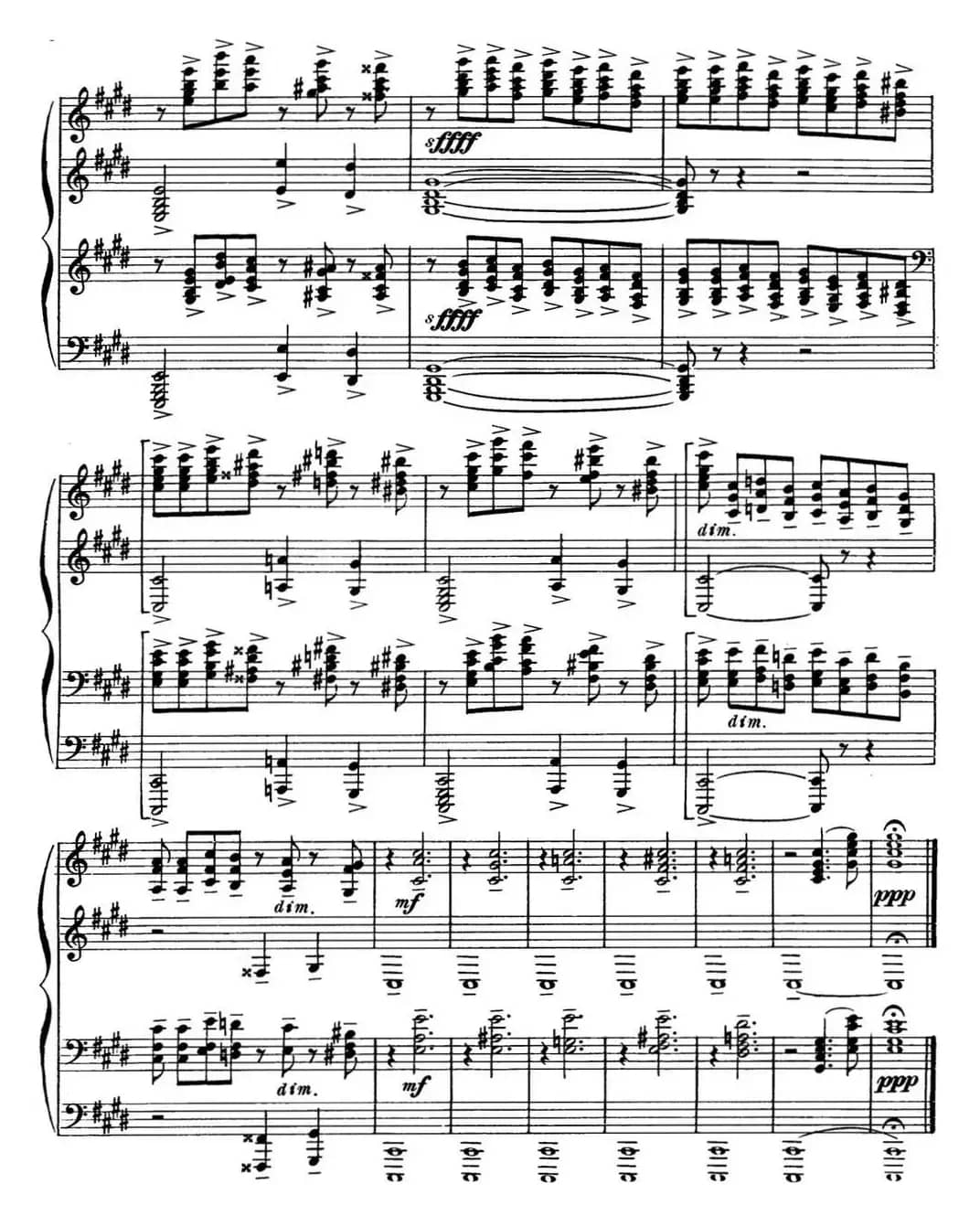 拉赫玛尼诺夫 钢琴前奏曲 Op.3 No.2 