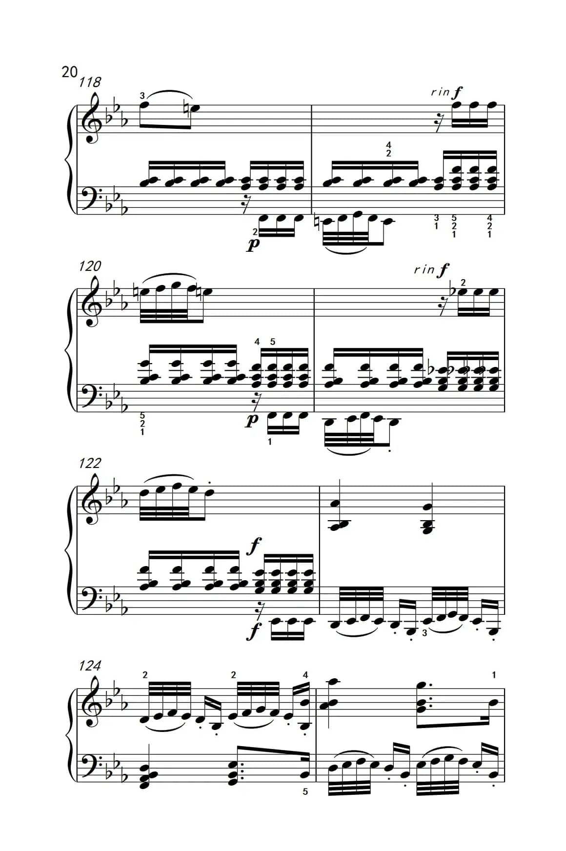 奏鸣曲 Opus 7 第四乐章（贝多芬奏鸣曲集 2）