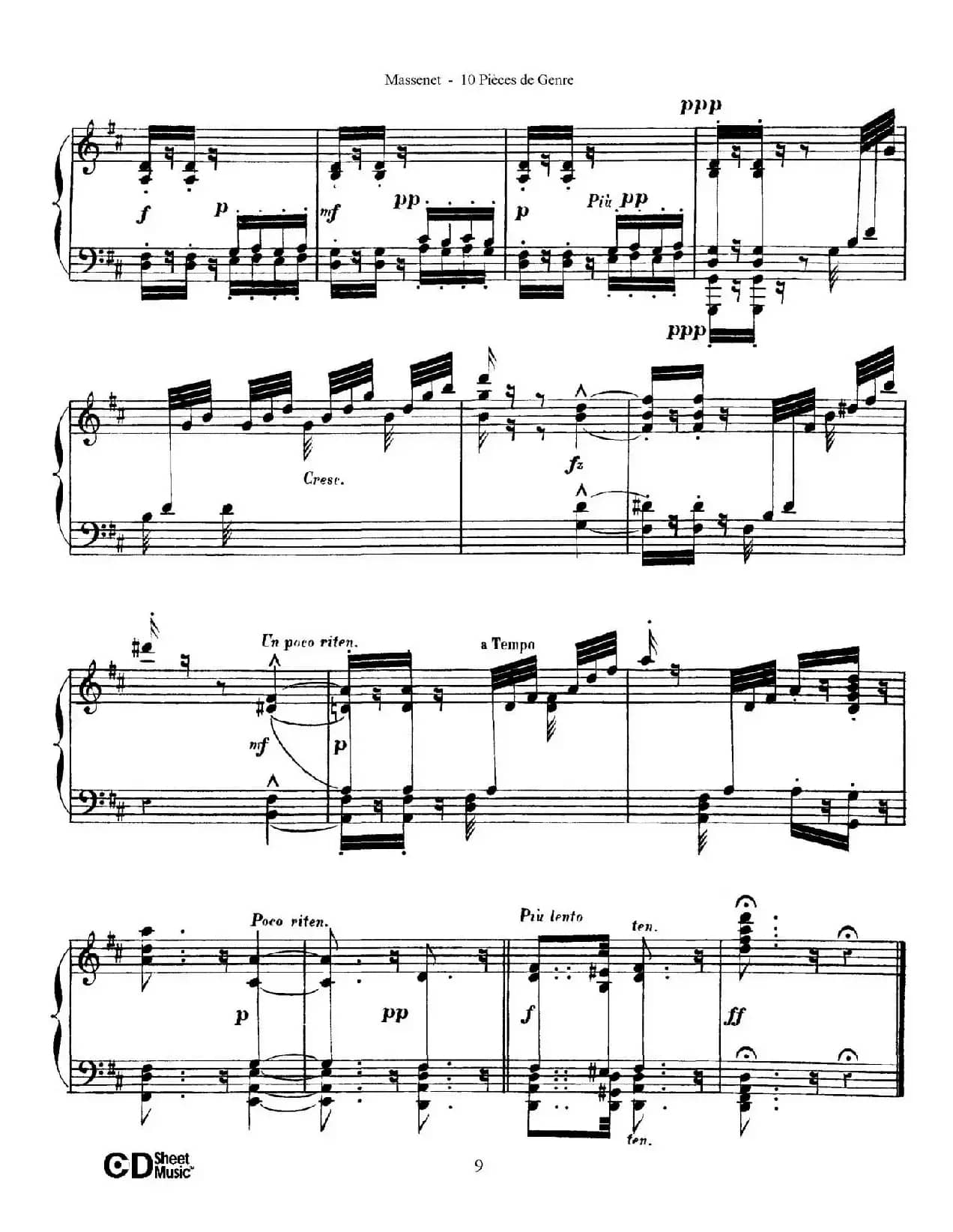 Dix Pièces de Genre Op.10(10首个性小品·Ⅱ)