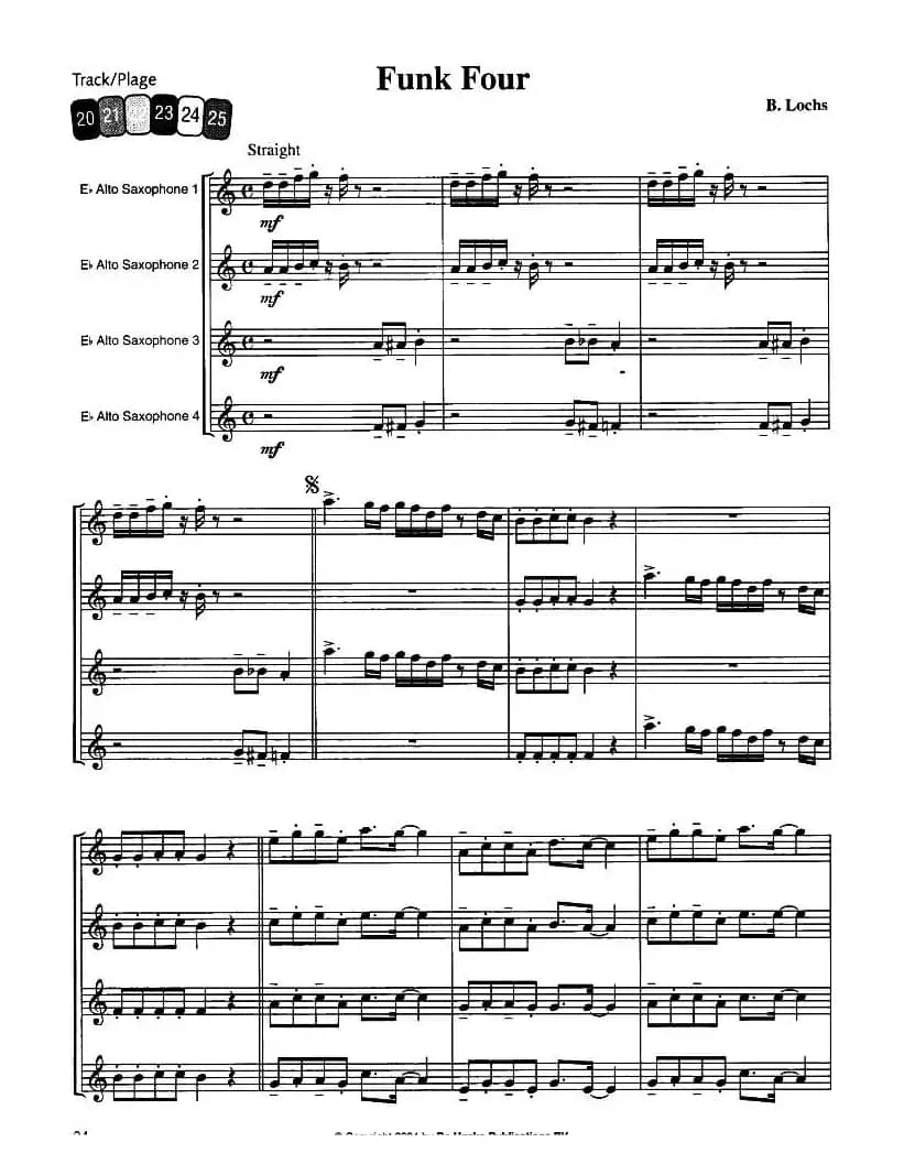 Funk Four（中音萨克斯四重奏）