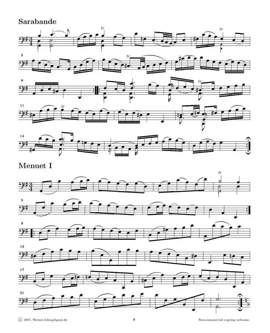 巴赫无伴奏大提琴练习曲之一