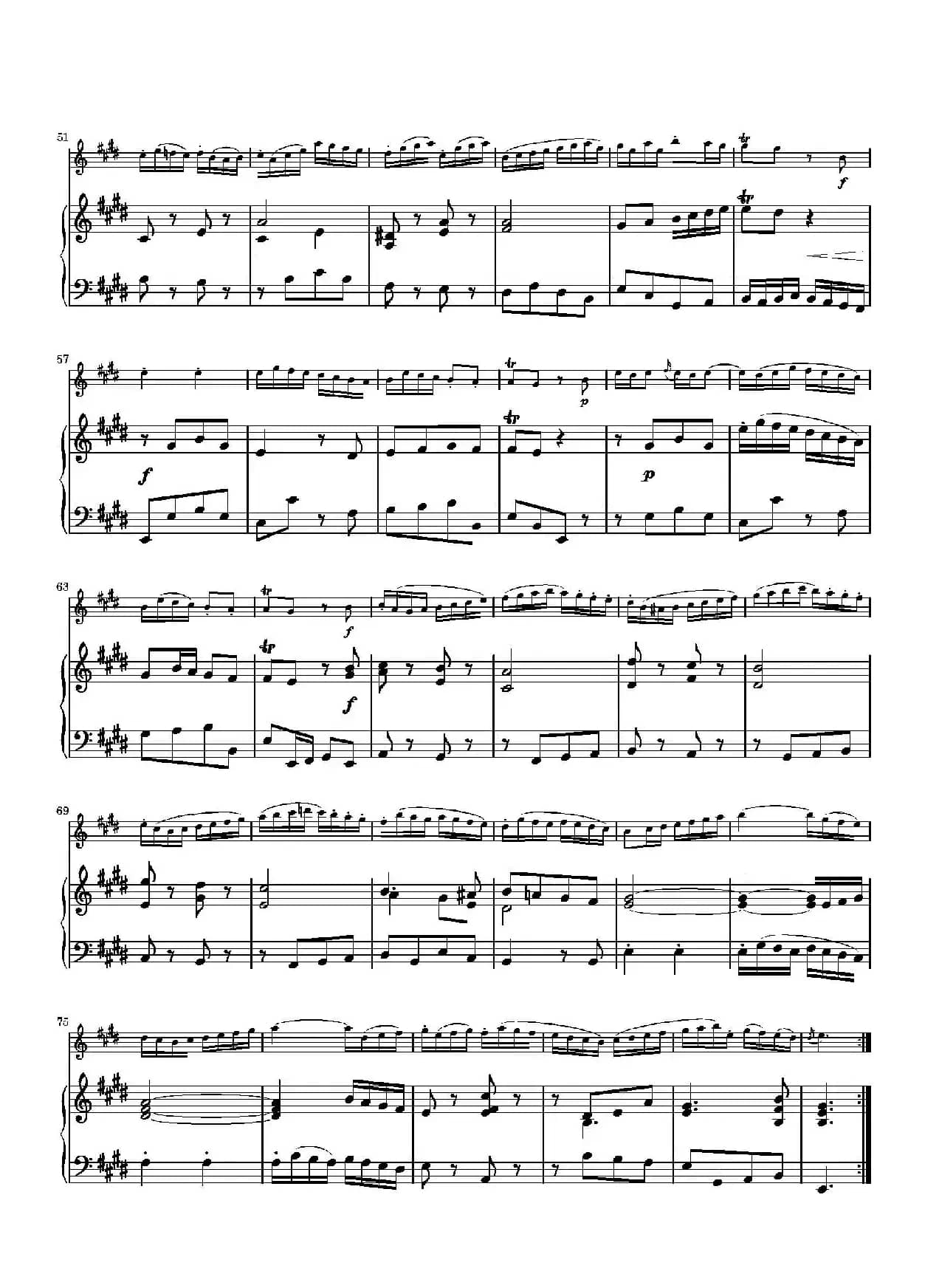 Allegro（BWV1035 ）